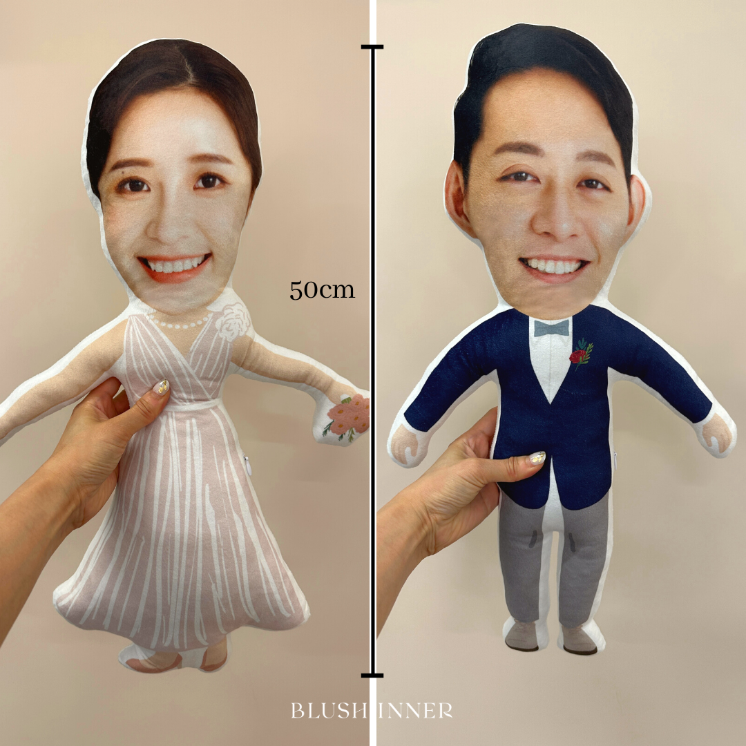 Blush inner客製【結婚/生日/週年/情人節/移民/畢業禮物】雙面抱枕/花車佈置