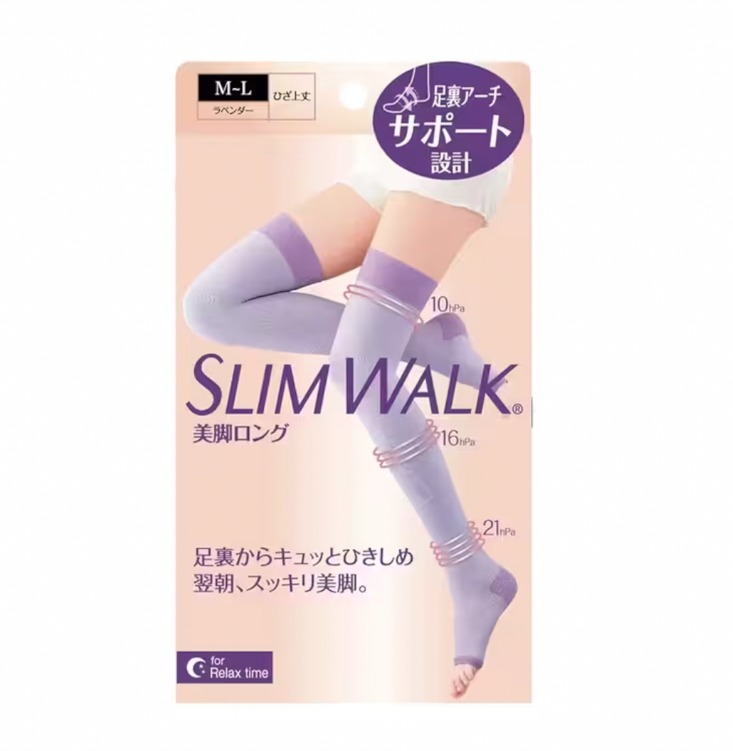 SLIMWALK 長筒壓力襪:分段加壓、纖腿塑形、長時間穿著依然舒適