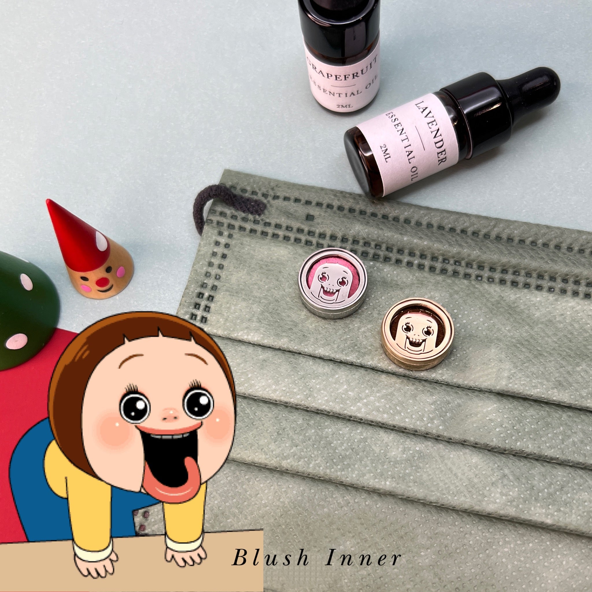 口罩香薰釦 (梳醬Doll🧒🏻) + 禮盒🎁