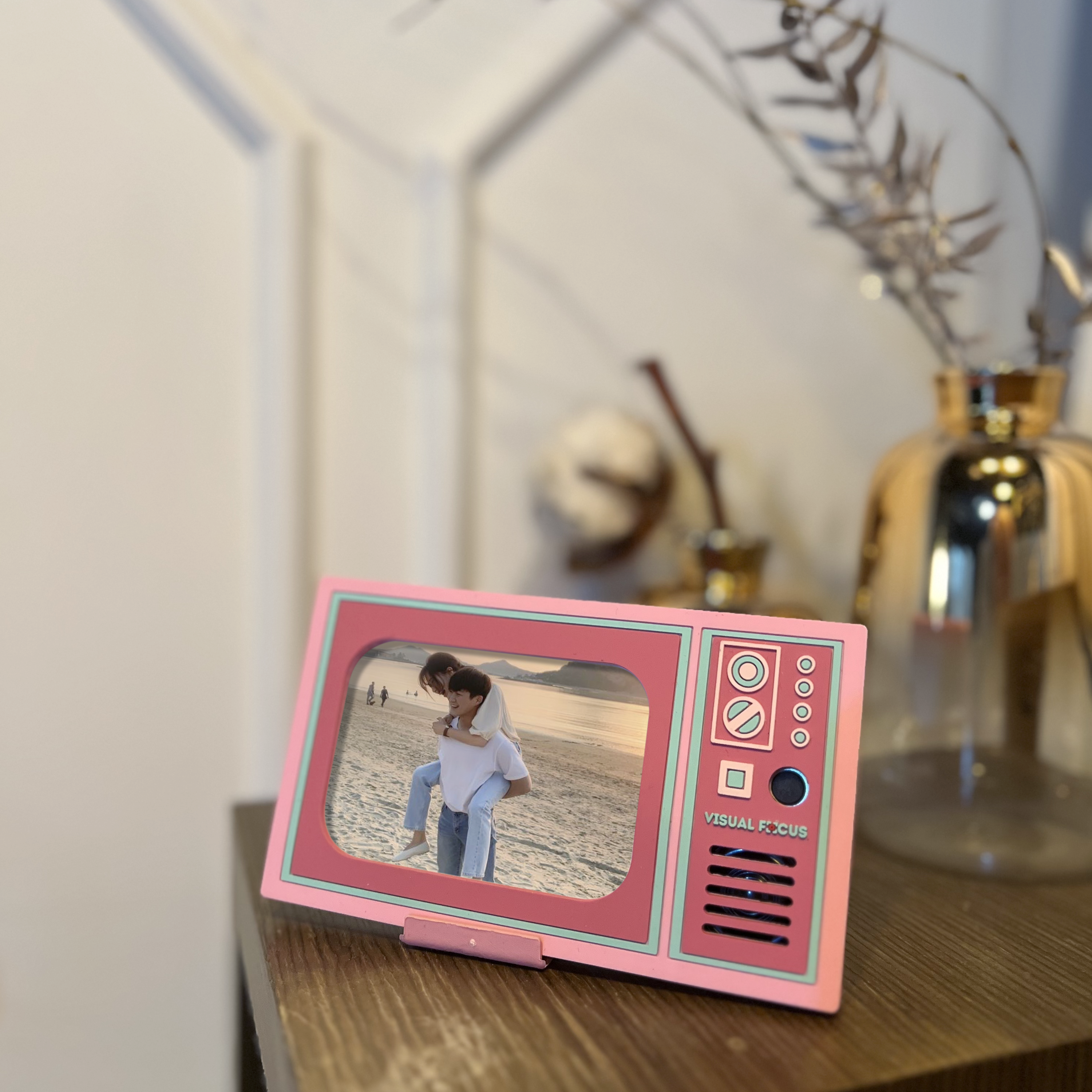 可直接錄音【生日卡/移民禮物/聖誕交換禮物/情人節禮物】罕有留聲復古電視心意卡 DIY禮物