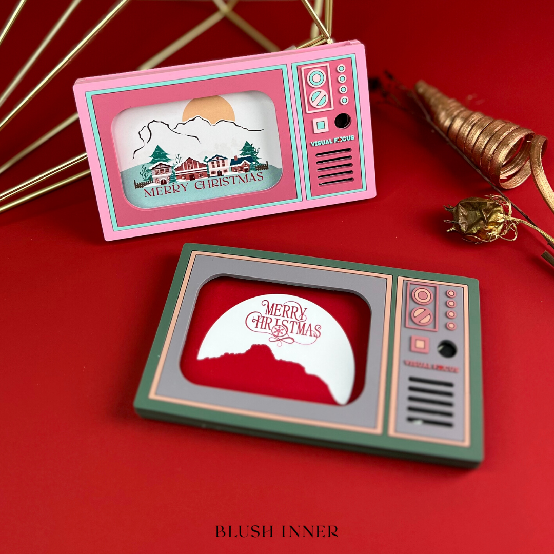 可直接錄音【生日卡/移民禮物】留聲電視心意卡📺多色