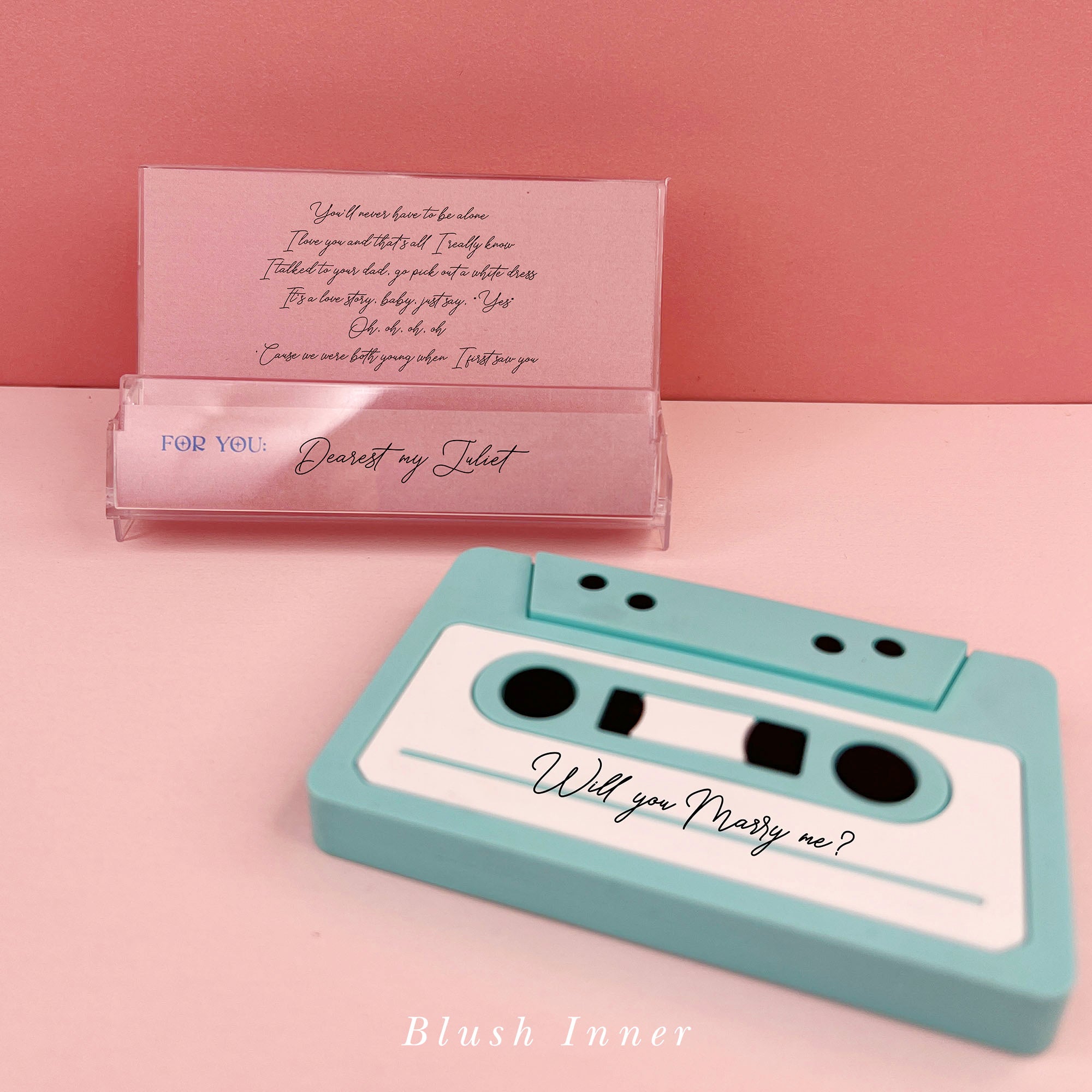 可直接錄音【生日卡/禮物/聖誕交換禮物/情人節禮物】罕有留聲卡式帶心意卡 DIY禮物