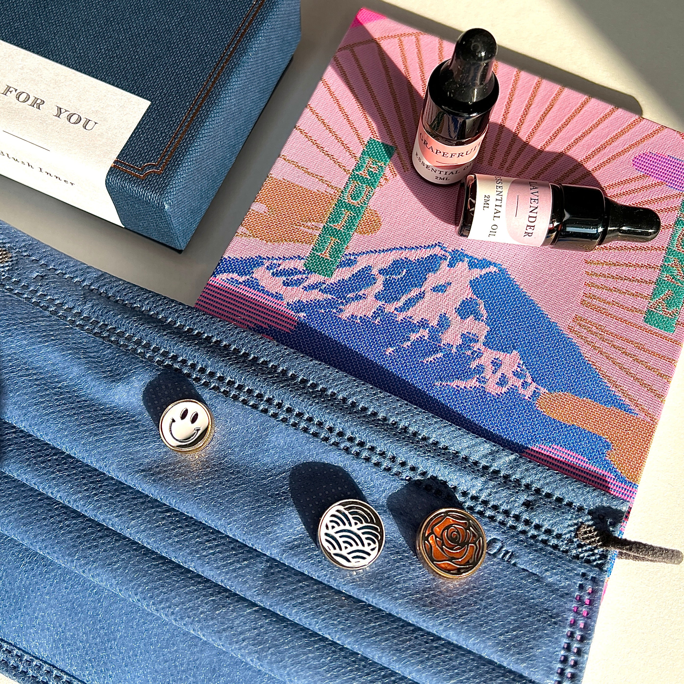 口罩香薰釦 (浪🌊 / 花🌹/ 笑🙂)+ 禮盒🎁