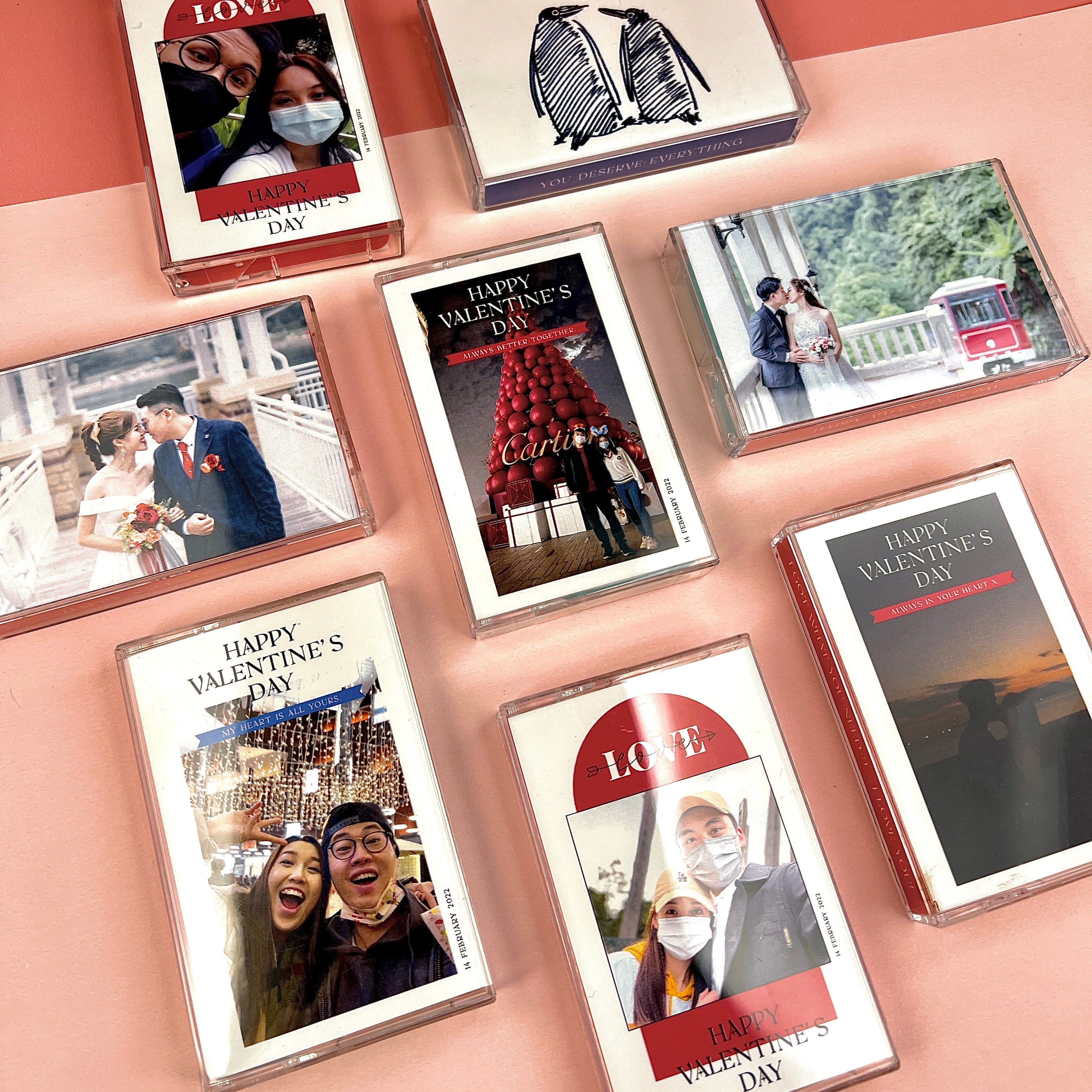 可直接錄音【生日卡/禮物/聖誕交換禮物/情人節禮物】罕有留聲卡式帶心意卡 DIY禮物