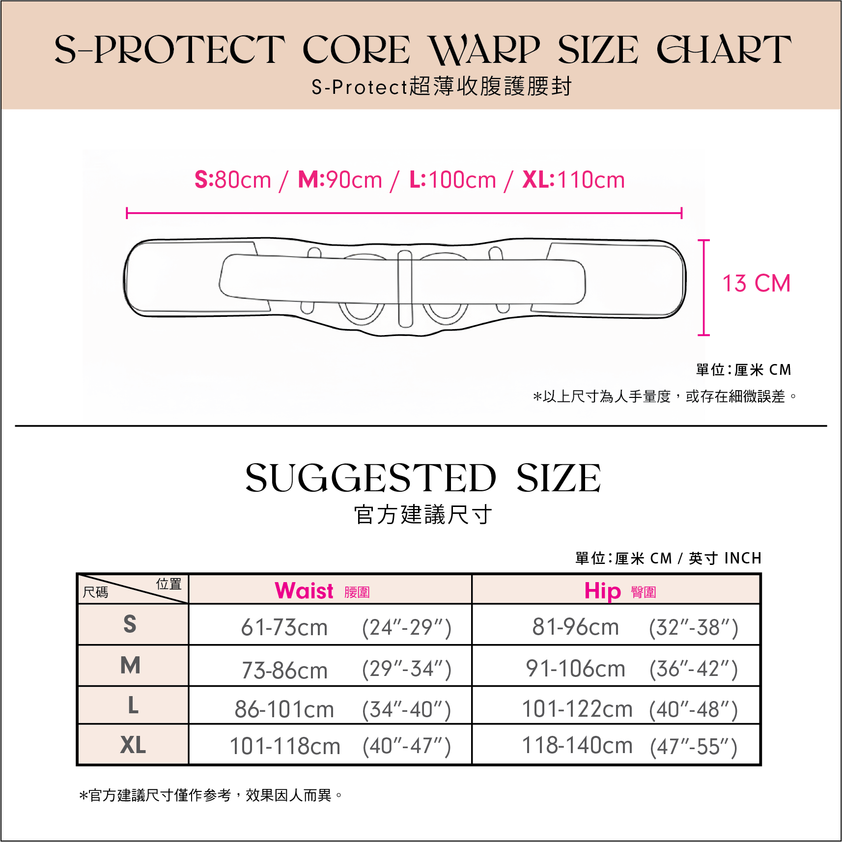 【男女合用】超薄S-Protect極致收腹護腰封