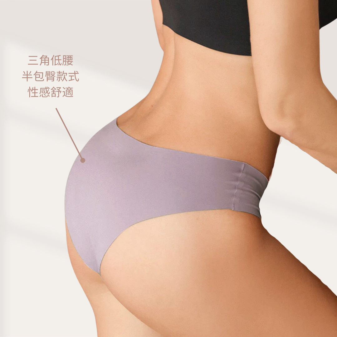 Blush inner Air-Sense seamless Bikini Panty underwear低腰三角無縫無痕內褲套裝