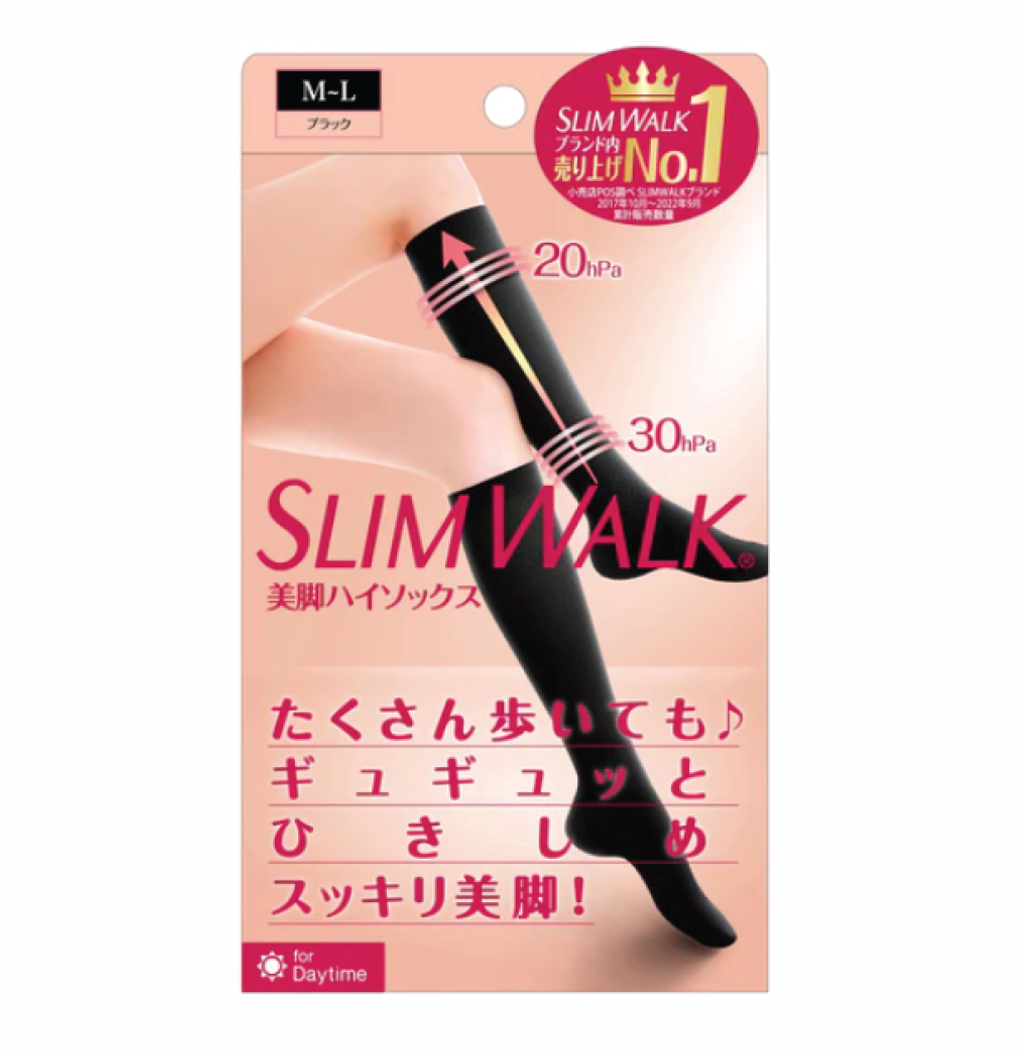 【坐住瘦】SLIMWALK美腿短筒壓力襪 (消委會推介)