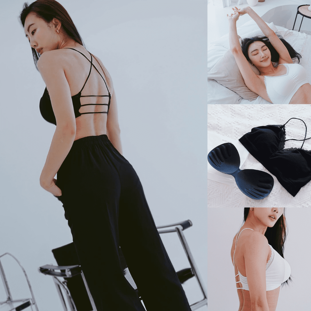 X Shape Inner 交叉帶美背 Jelly Bra 無鋼圈胸圍，完美包覆胸部