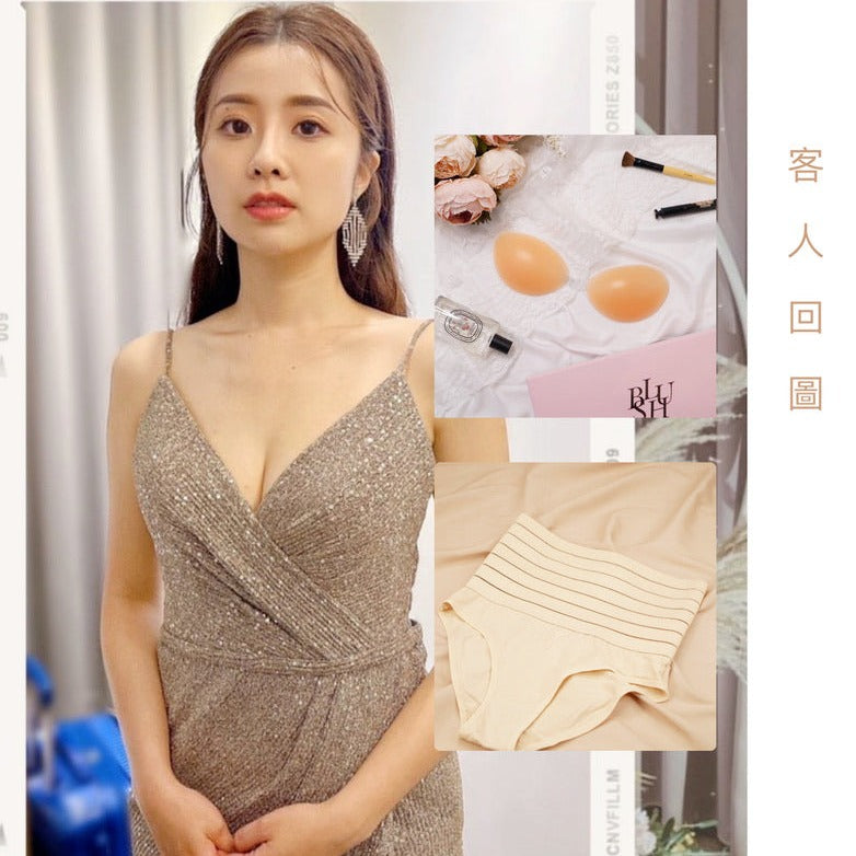 上胸無肉貧乳微乳必備乳貼胸貼內半月豐胸上薄下厚push up moon shape nude bra nubra 